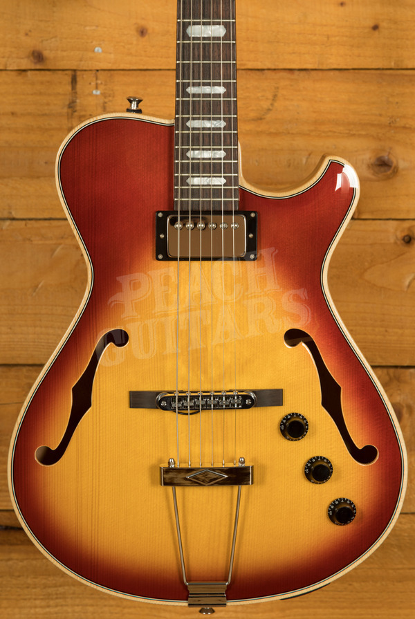 Knaggs Influence Series | Chena A w/HB & Piezo - Dark Cherry Burst