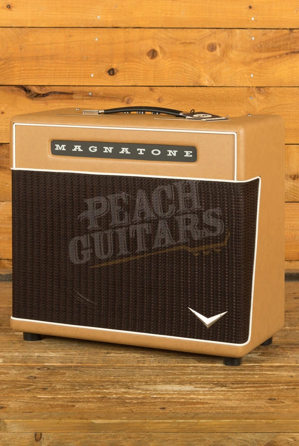 Magnatone Master Collection Super Fifteen Electric Guitar Amplifier Combo - 15W - 1x12" - Camel w/Oxblood