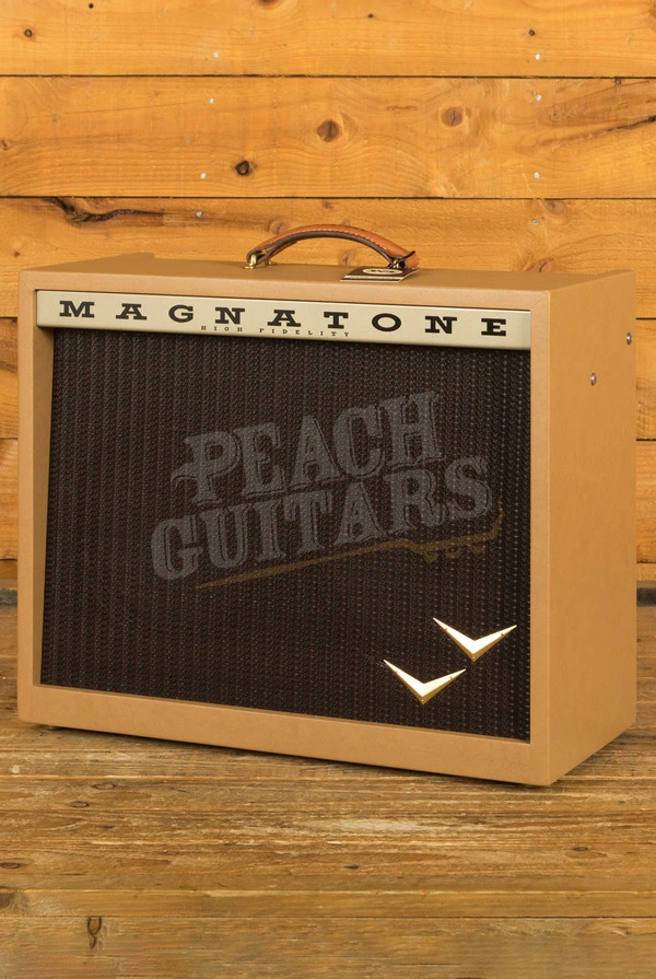Magnatone Panoramic Stereo Electric Guitar Amplifier Combo - 12W Stereo - 2x10" - Camel w/Oxblood