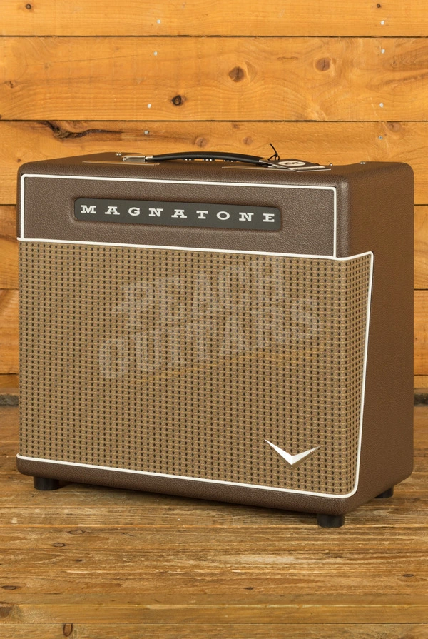Magnatone Master Collection Super Fifteen Electric Guitar Amplifier Combo - 15W - 1x12" - Traditional Brown