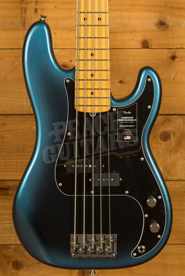 Fender American Professional II Precision Bass V | 5-String - Maple - Dark Night