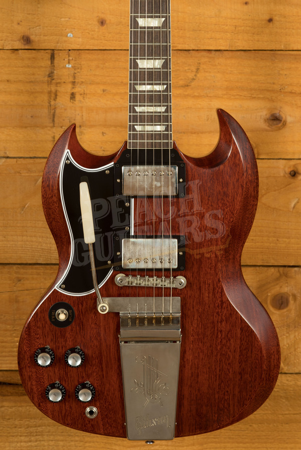 Gibson Custom '64 SG Standard Left-Handed Cherry VOS w/Maestro Vibrola NH