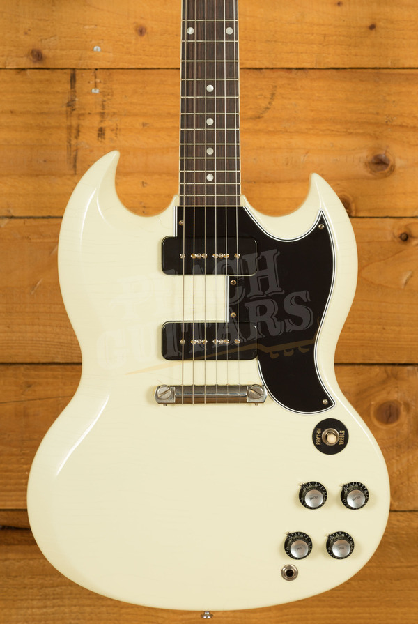 Gibson Custom Murphy Lab 1963 SG Special Reissue Lightning Bar Classic White - Ultra Light Aged