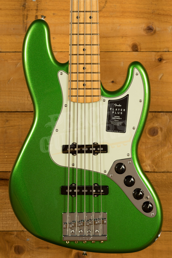 Fender Player Plus Jazz Bass V | 5-String - Maple - Cosmic Jade
