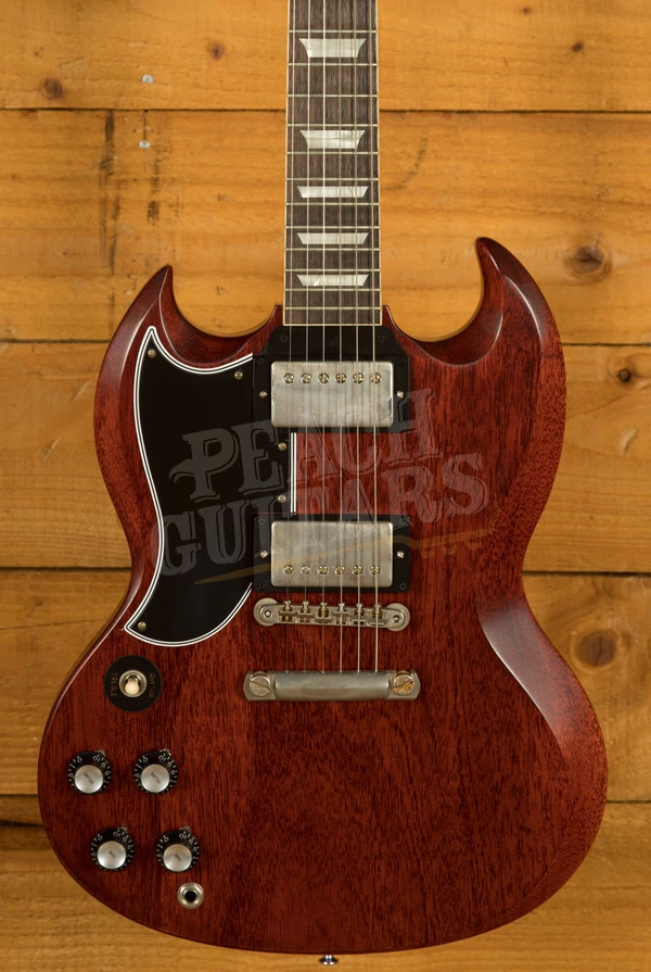 Gibson Custom 1961 Les Paul SG Standard Reissue Stop-Bar | Cherry Red - VOS *Left-Handed*
