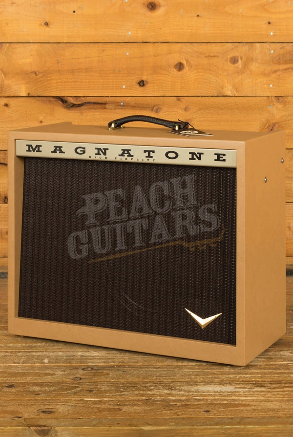 Magnatone Varsity Reverb Traditional Electric Guitar Amplifier Combo - 15W - 1x12" - Camel