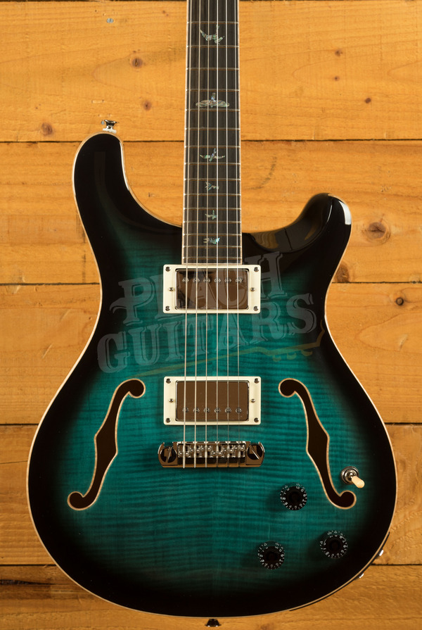 PRS SE Hollowbody II Piezo | Peacock Blue Burst