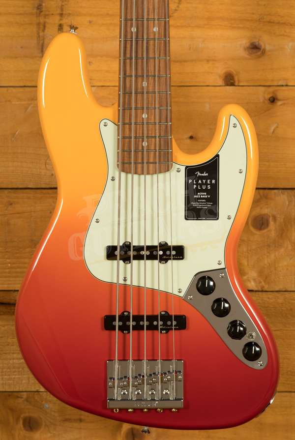 Fender Player Plus Jazz Bass V | 5-String - Pau Ferro - Tequila Sunrise