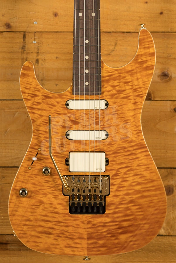 Suhr Limited Edition Standard Legacy Trans Caramel HSS Floyd - Left Handed