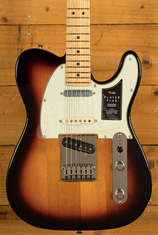 Fender Player Plus Nashville Tele Maple 3-Tone Sunburst - Peach