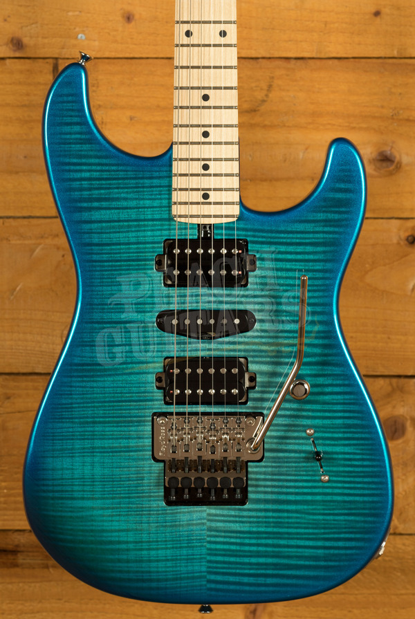 Friedman Guitars Cali 5A Top | Maple - Custom Colour w/Blue Metallic Flake