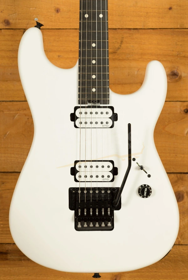 Charvel Jim Root Signature Pro-Mod San Dimas Style 1 HH FR E - Ebony - Satin White