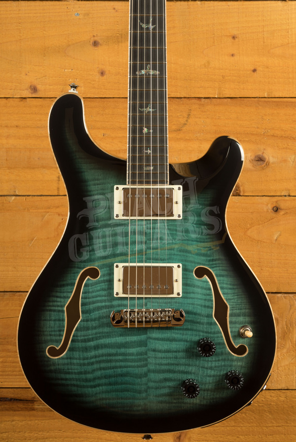 PRS SE Hollowbody II Piezo | Peacock Blue Burst *Premium Package*