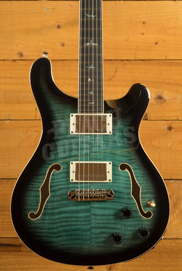 PRS SE Hollowbody II Piezo | Peacock Blue Burst *Premium Package*