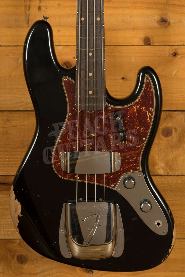 Fender Custom Shop 62 Jazz Bass - Relic Aged Black