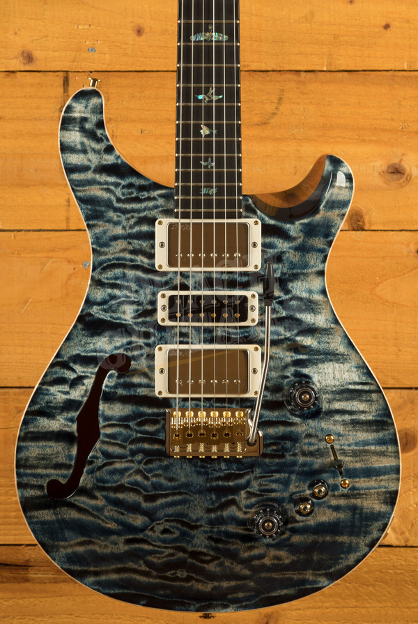 PRS Wood Library Special Semi-Hollow One-Piece Quilt Top | Faded Whale Blue