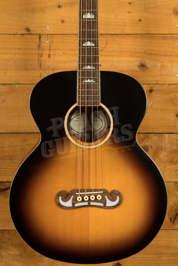 Epiphone El Capitan J-200 Studio Bass | Aged Vintage Sunburst