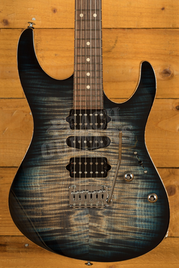 Suhr Modern Plus Faded Trans Whale Blue Burst Pau Ferro