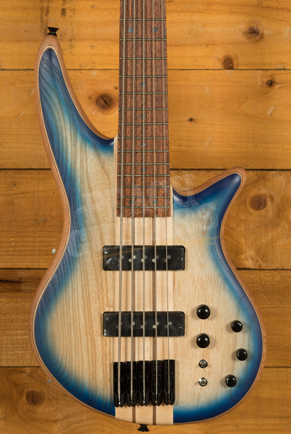 Jackson Pro Series Spectra Bass SBA V | Caramelized Jatoba - Blue Burst