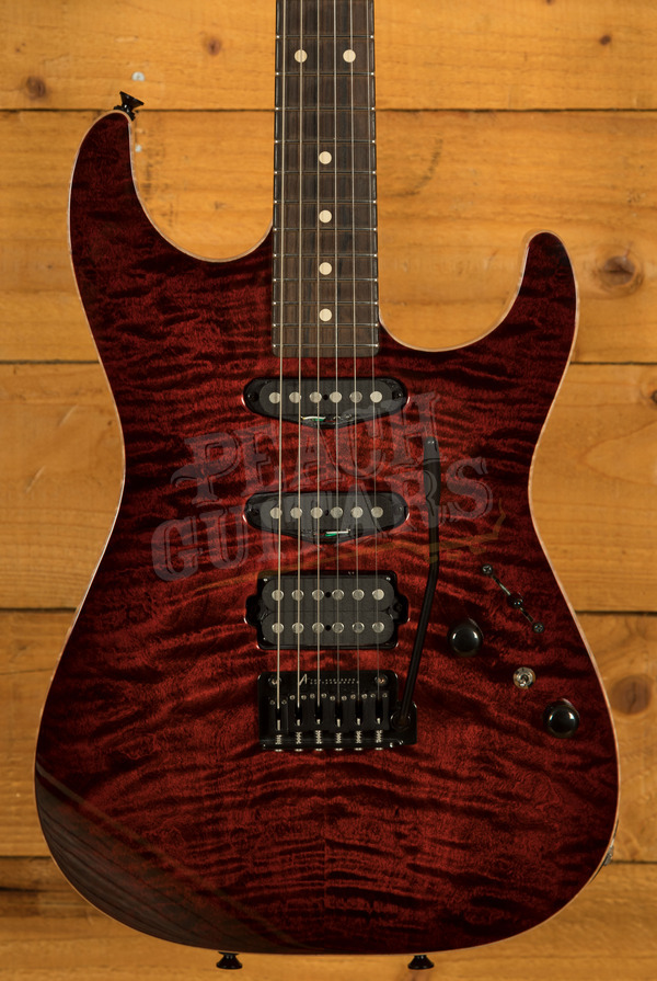 Tom Anderson Drop Top | Cajun Red to Dark Red Burst w/Binding *Used*