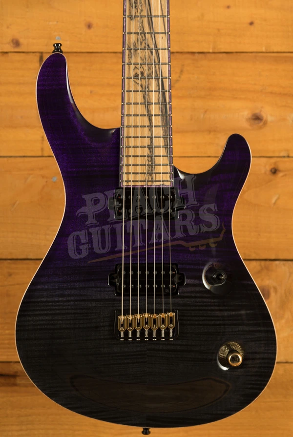 Mayones Regius Core Classic 7 B26.5 Trans Black Purple Horizon Gloss