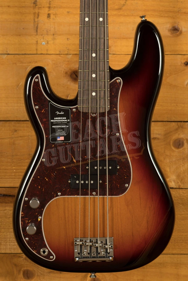 Fender American Professional II Precision Bass Left-Handed - Rosewood - 3-Colour Sunburst