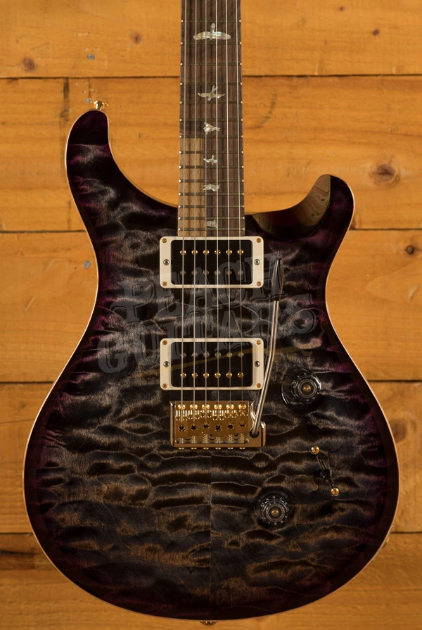 PRS Wood Library Custom 24 Charcoal Purpleburst Roasted Maple/Ziricote