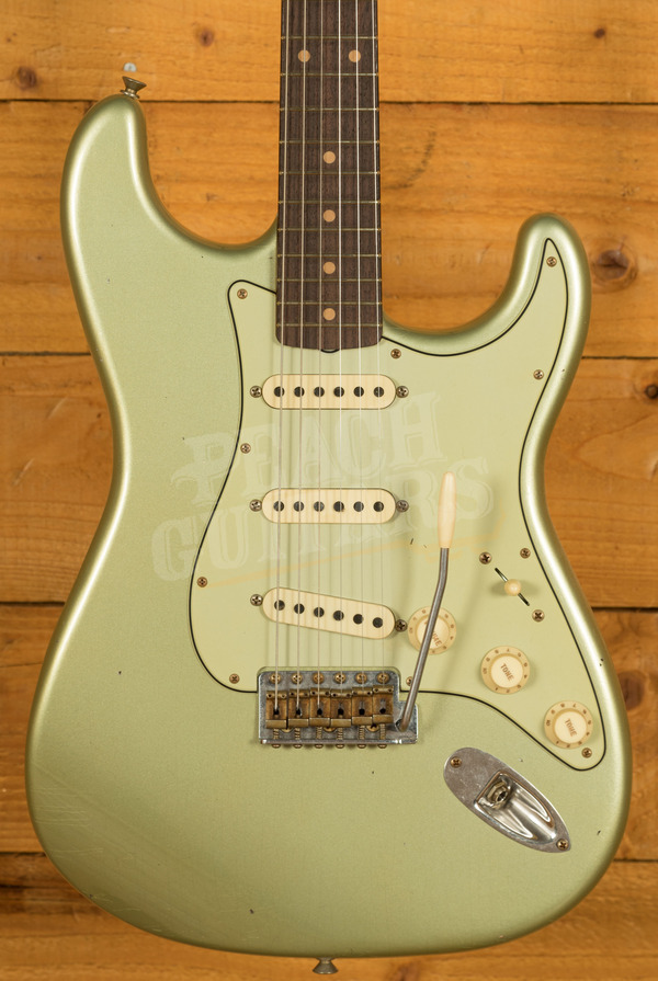 Fender Custom Shop Limited 59 Strat | Journeyman Relic Super Faded Aged Sage Green Metallic