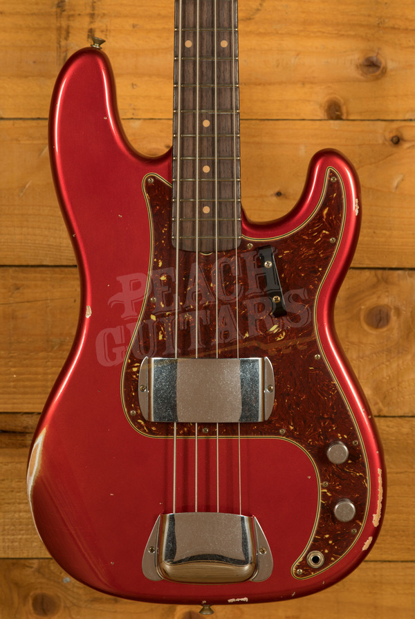 Fender Custom Shop Limited 62 Precision Bass | Relic Aged Candy Apple Red