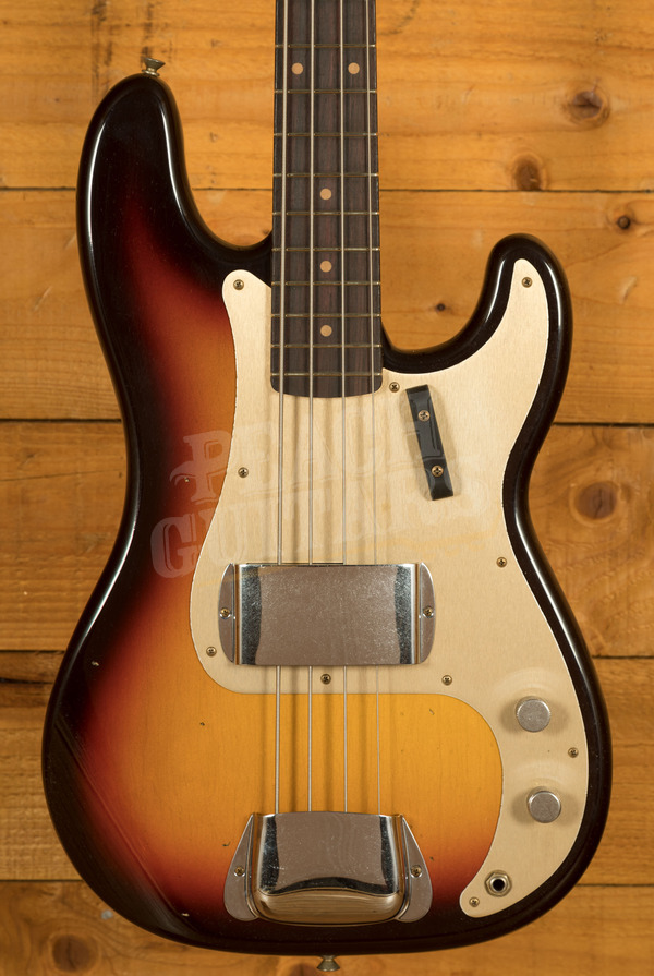 Fender Custom Shop Limited 59 Precision Bass | Journeyman Relic Chocolate 3-Tone Sunburst