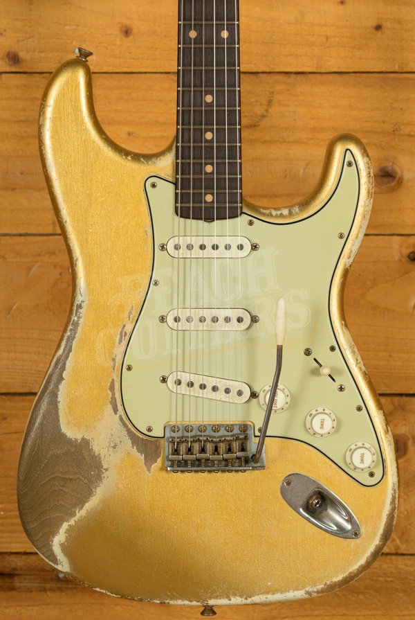Fender Custom Shop Masterbuilt Dale Wilson 61 Strat - Heavy Relic Aztec Gold