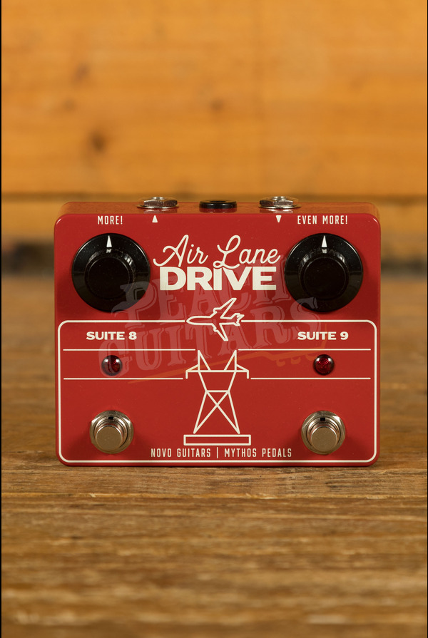 Mythos Pedals & Novo Guitars Air Lane Drive | Dual Overdrive - Really Red