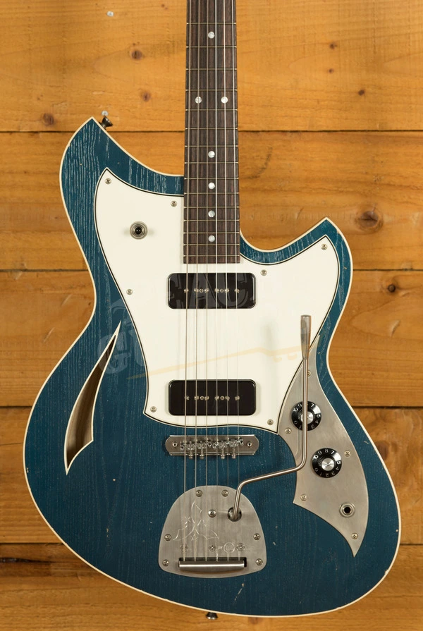 Novo Nucleus Miris J | Lake Como Blue - Parchment Pickguard