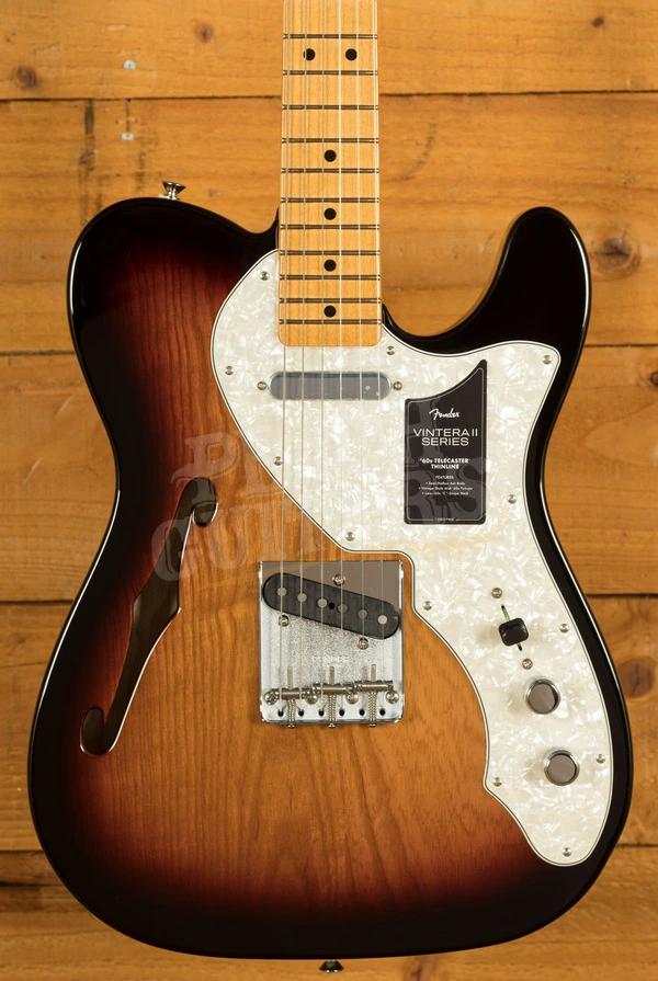 Fender Vintera II '60s Telecaster Thinline - Maple - 3-Colour Sunburst
