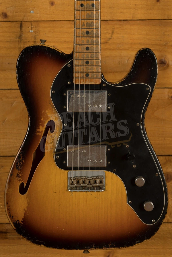 Fender Custom Shop '72 Tele Thinline Heavy Relic 3TSB Dale Wilson Masterbuilt