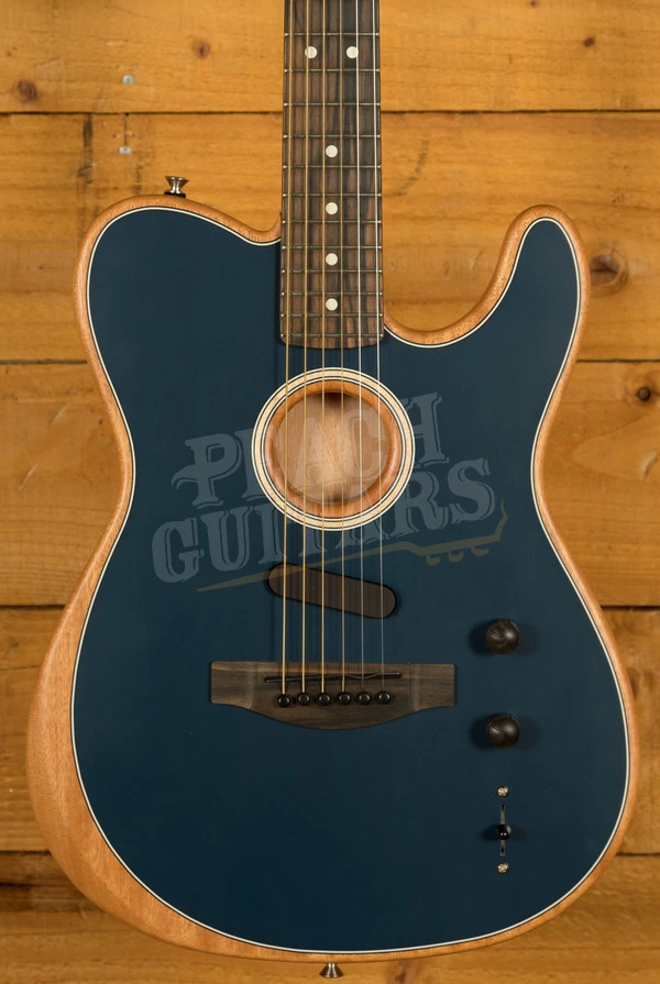 Fender American Acoustasonic Telecaster - Ebony - Steel Blue