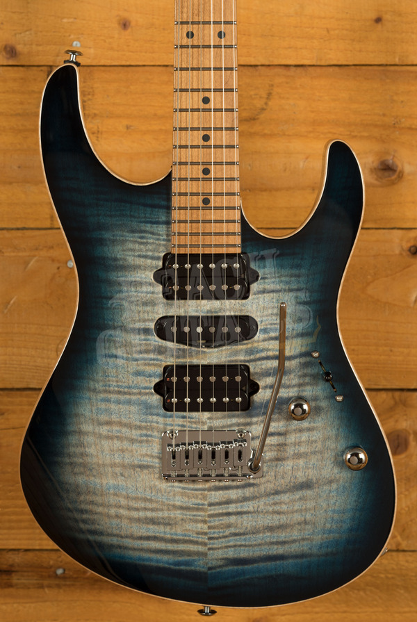 Suhr Modern Plus Faded Trans Whale Blue Burst Maple