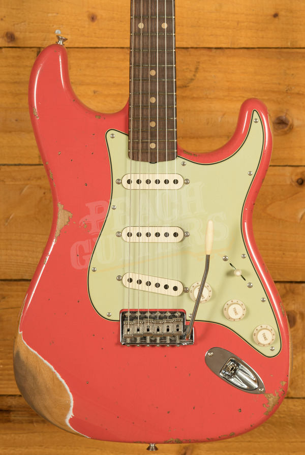 Fender Custom Shop 59 Strat | Heavy Relic Faded Fiesta Red