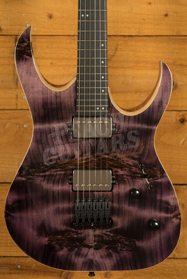 Mayones Duvell Elite 6 - Ebony - Trans Dirty Purple Gloss