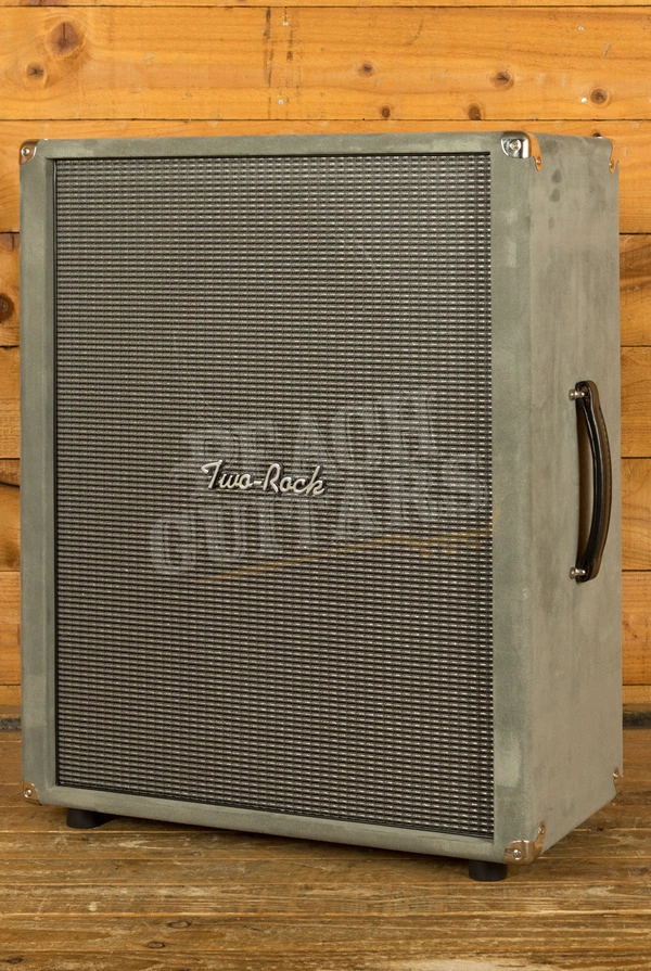 Two-Rock 2x12 Vertical Electric Guitar Amplifier Cabinet - Grey Suede (Silver Sterling Signature)