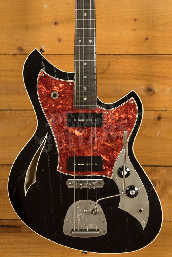 Novo Nucleus Miris J | Bull Black - Tortoise Shell Pickguard