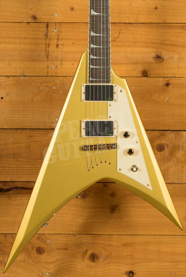 ESP LTD Kirk Hammett KH-V - Metallic Gold