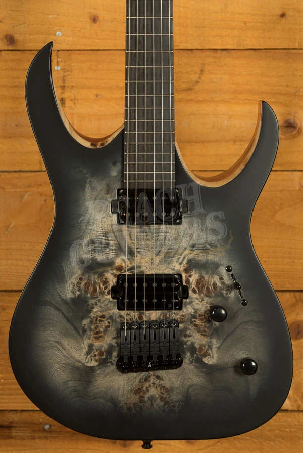 Mayones Duvell Elite 6 - Ebony - Trans Graphite Burst Satin