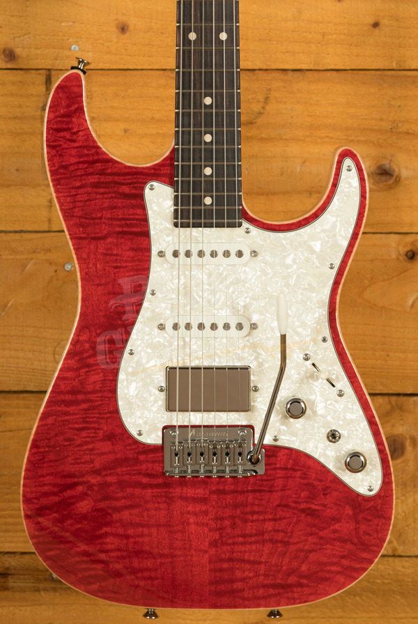 Tom Anderson Drop Top Classic | Transparent Red with Binding & Case