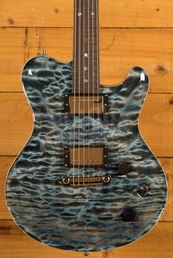 Nik Huber Dolphin II - Atlantic Blue - Exceptional Quilted Maple Top