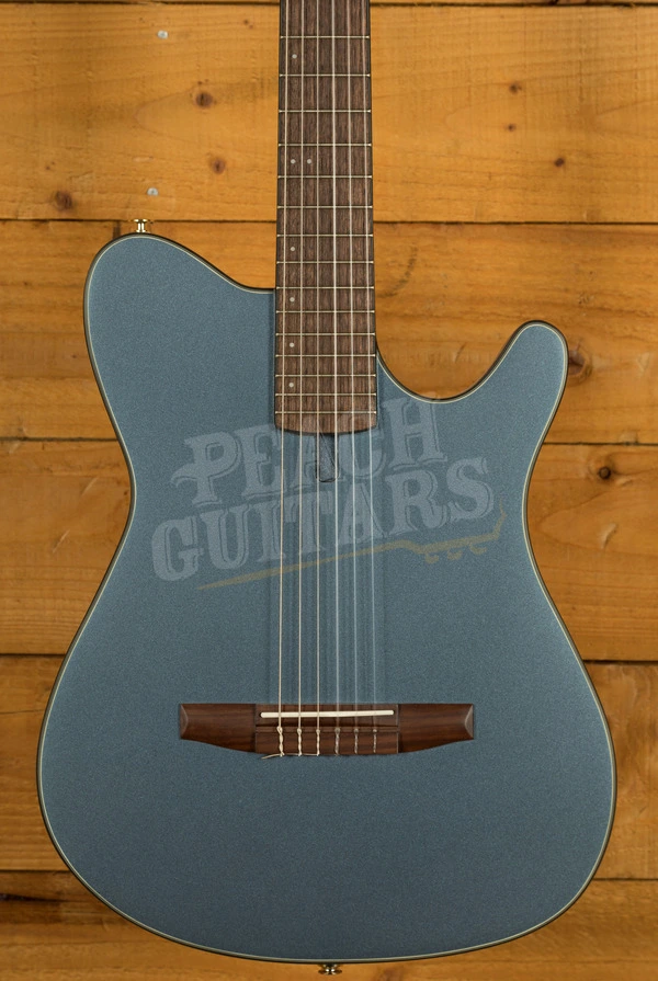 Ibanez FRH10N Solid-Top Cutaway Nylon Guitar - Indigo Blue Metallic Flat