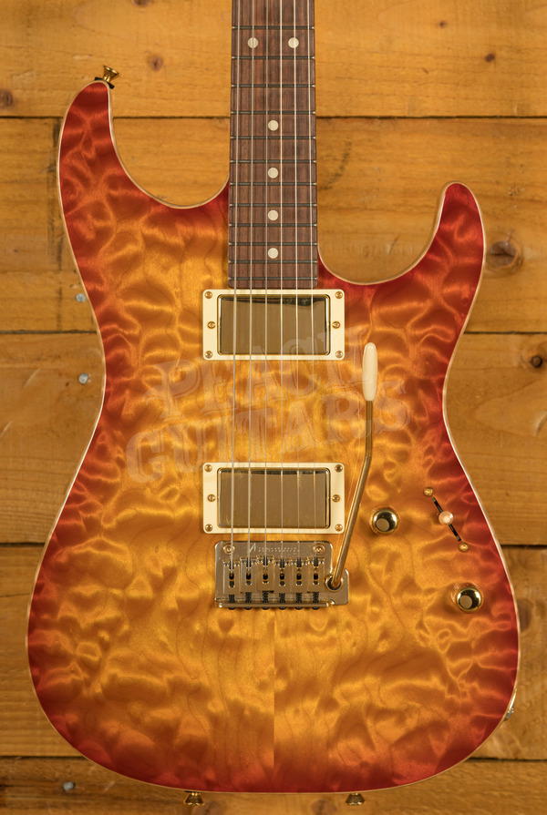 Tom Anderson Cobra S Cherry Burst Used - Peach Guitars