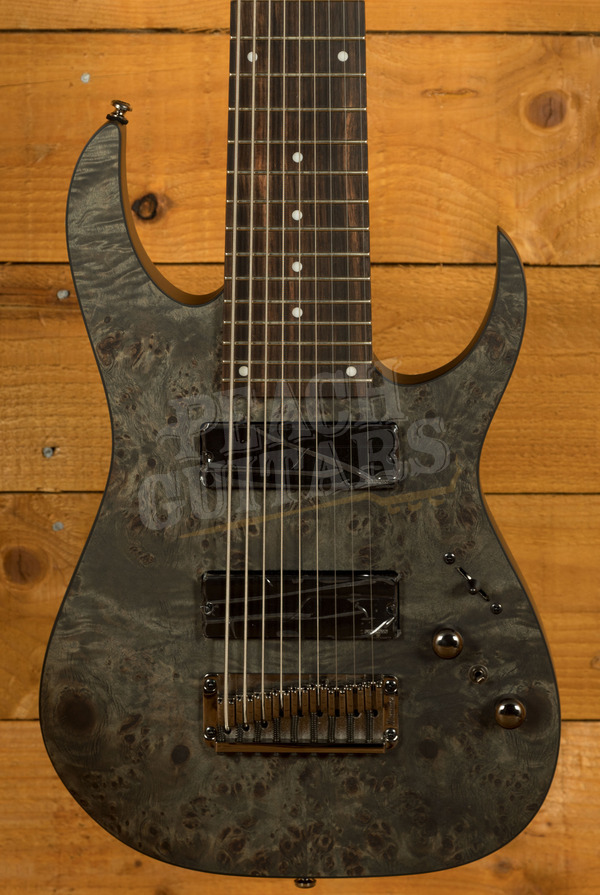 Ibanez RG Axe Design Lab | RG9PB - 9-String - Transparent Grey Flat