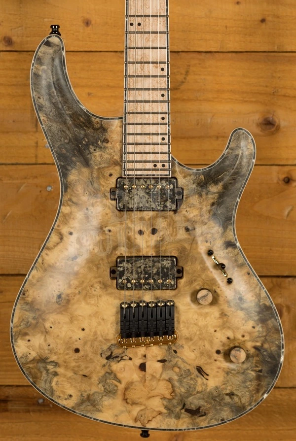 Mayones Regius Core 6 Natural BuckEye Burl 