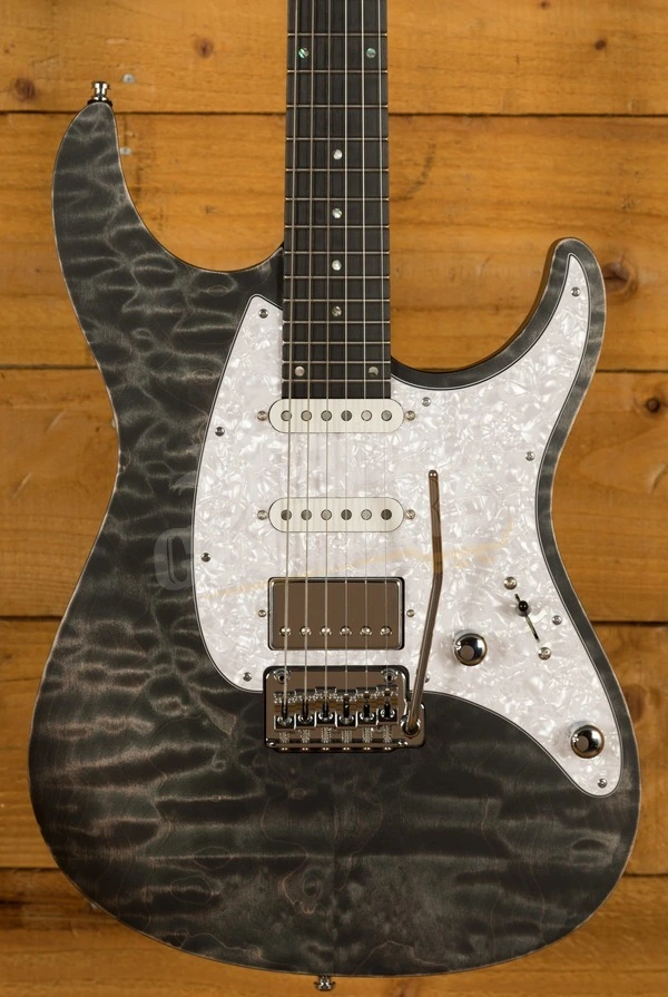 Mayones Aquila QM 6 Antique Black Quilted Maple